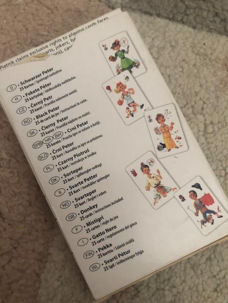 Čierny peter karty, 