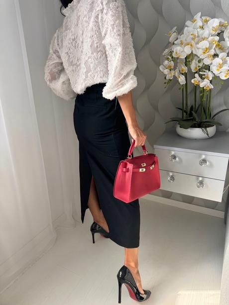 Zara - biznis midi sukňa, zara,xs