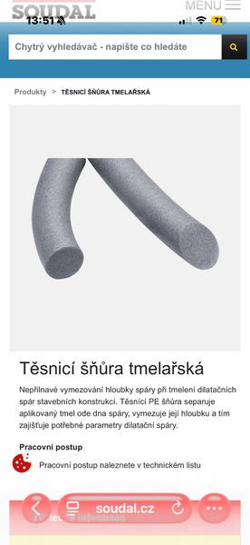 Kde kúpiť penovú tesniacu šnúru 18 - 20 mm v kamennom obchode?