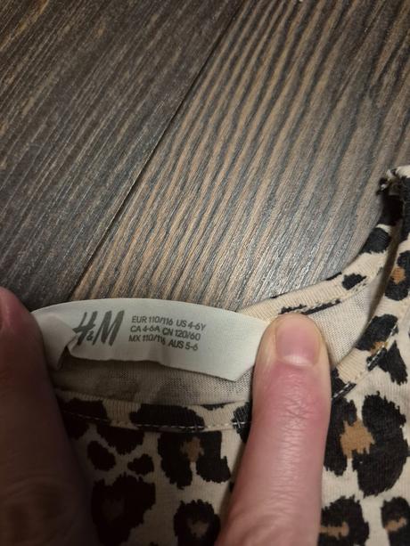 Šaty h&m leopardí vzor, h&m,110