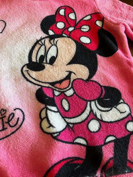 Teplá chlpatá mikina minnie mouse, disney,128