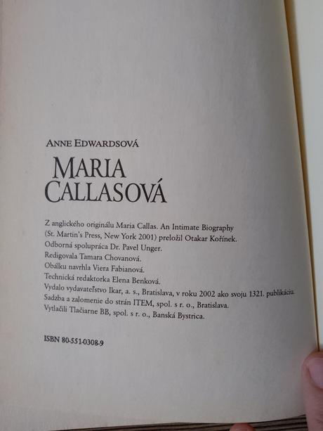 Anne edwardsová - maria callasová, 