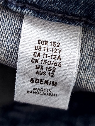 Dievčenské rifľové kraťasy, h&m,152