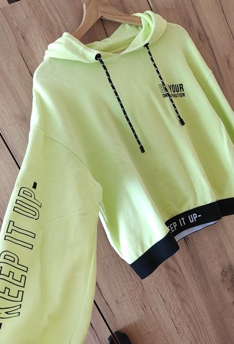 Dámska cropp mikina, bershka,m