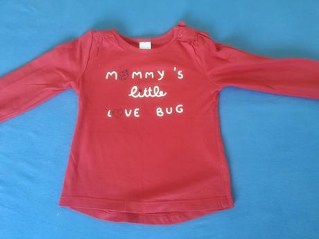 Červené tričko, baby club,80