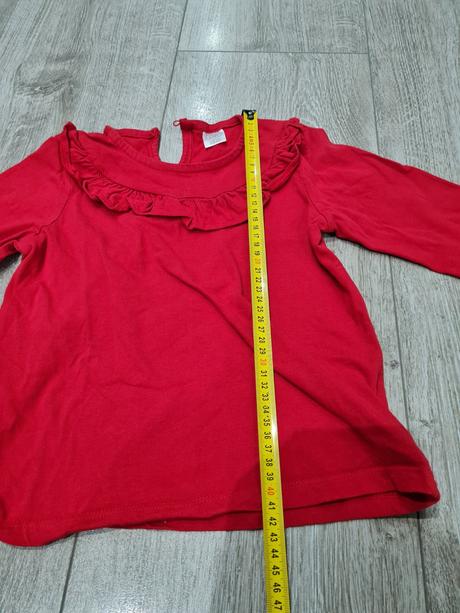 Červené bavlnené tričko, 128