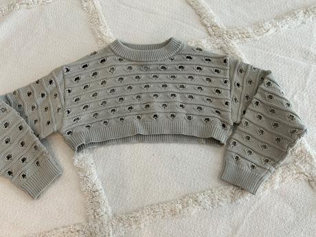 Crop-top svetrik, zara,140