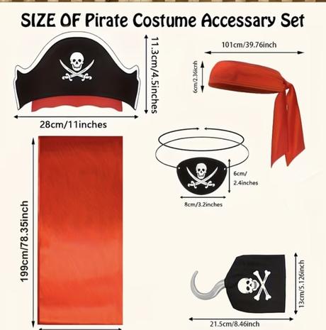 Kostým pirát, pirátka, 