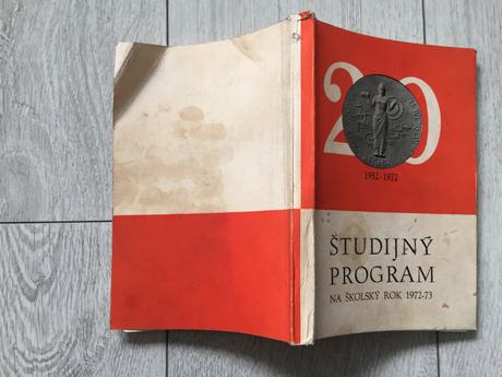 Brožura študijny program 1972-1973,