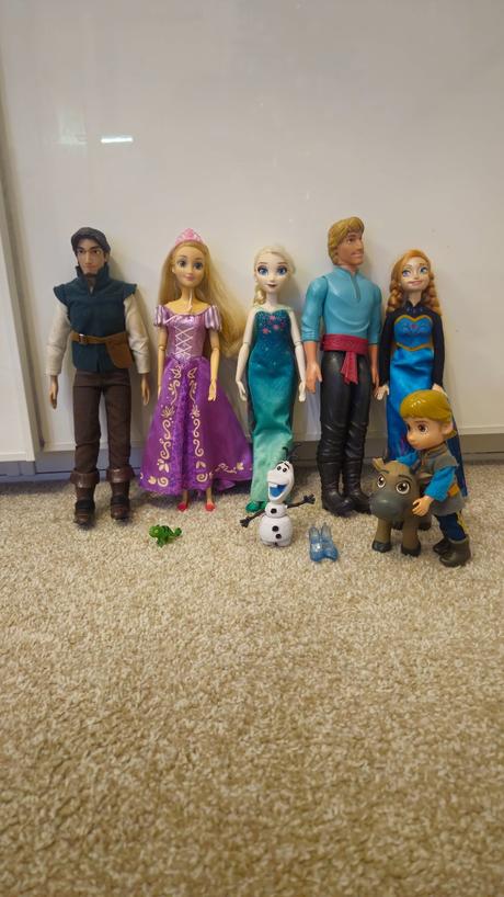 Barbie elsa, anna a rapunzel, 