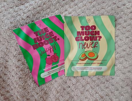 2ks textilná pleťová maska,