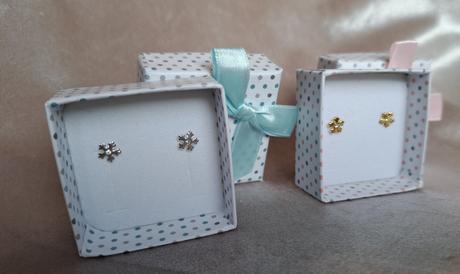 Puzetové náušnice vločky,