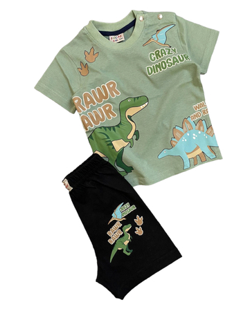 Set dino zelený, 74 / 80 / 86 / 92 / 98