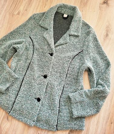 Štýlové dámske sako/kardigán s textúrou m/l, m
