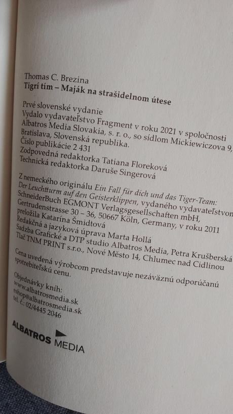 Tigrí tím- maják na strašidelnom útese,