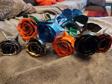 Kované ruže v darčekovej krabičke,