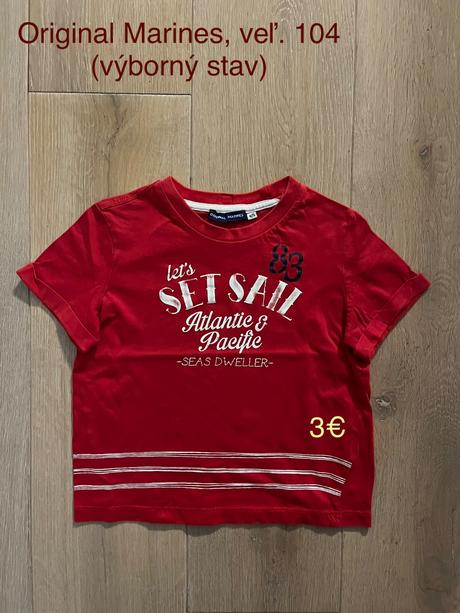Tričko original marines veľ. 104, original marines,104