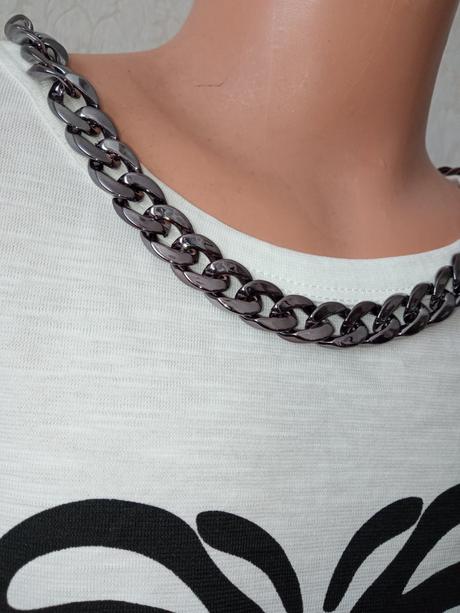 Dievčenské tričko s potlačou a retiazkou (8 r.), original marines,128