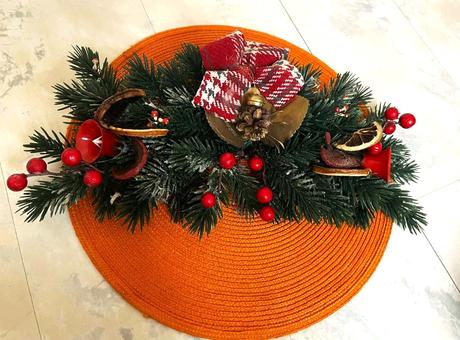 Vianočná dekorácia na kozub/dvere,