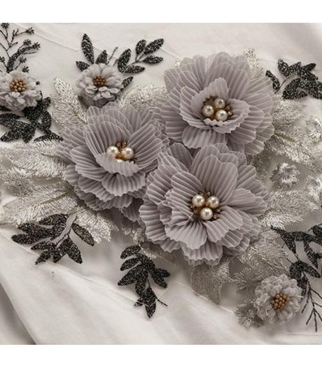 Sukna s trrickom flowers, s