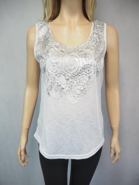 Luxusný biely top tramontana, 40