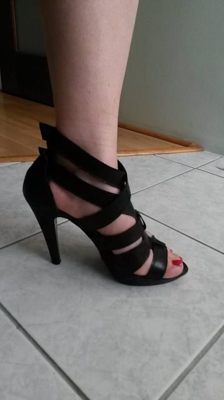 Čierne sandále, 38