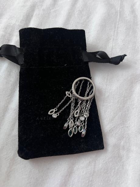 Prsten so zelenym kamenom,