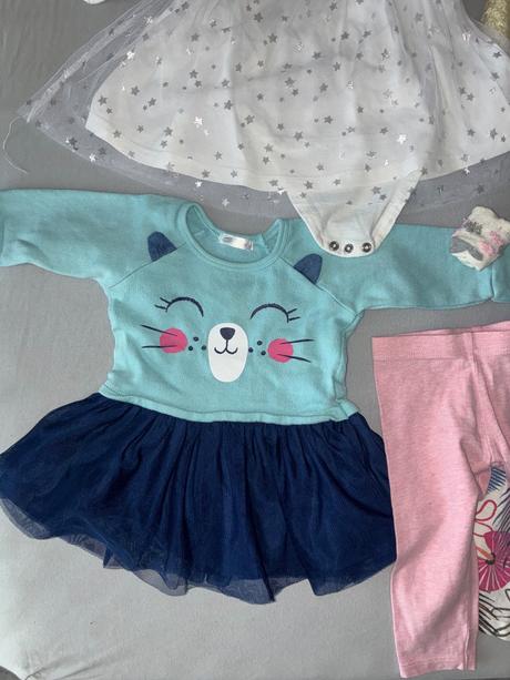 Oblečenie pre dievčatko + pribalím aj niečo naviac, 62