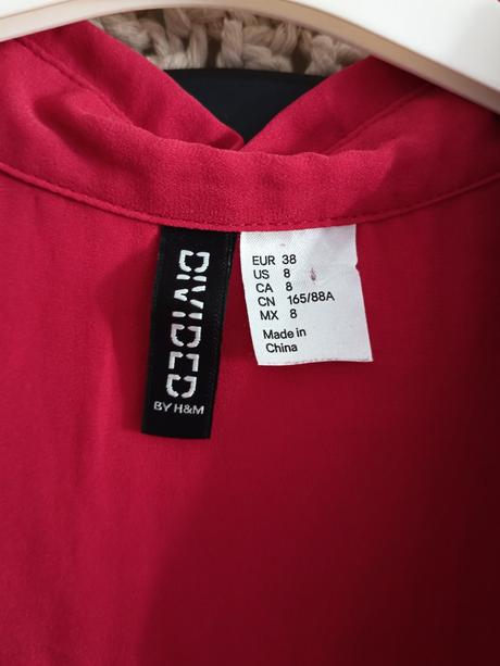 Bordová blúzka bez rukávov, h&m,m