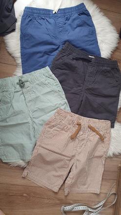 4x letné kratasy, h&m,134