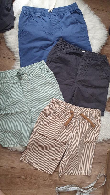 4x letné kratasy, h&m,134