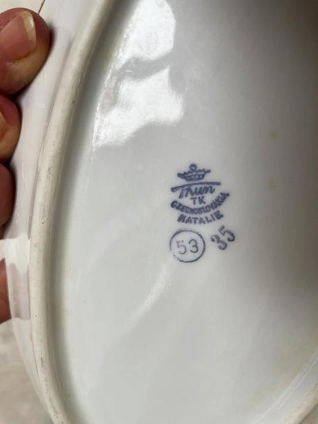 Stará porcelánová miska thun, 