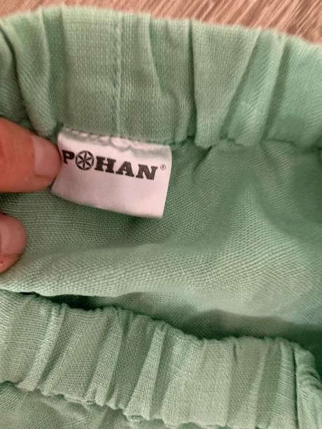 Pohan ľanová sukňa 134/140, 140
