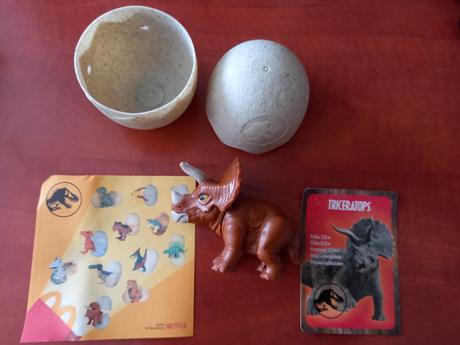Jurský svet dinosaury mcdonalds hračky, 