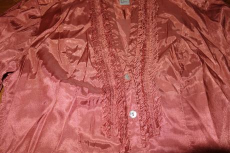 Saténová predĺžená blúzka, h&m,36