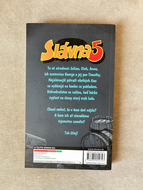 Kniha - slávna 5 na ostrove pokladov, 