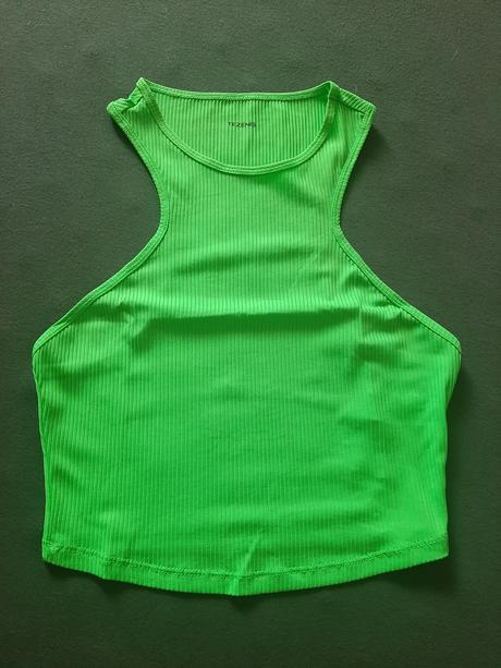 Zelený crop top, tezenis,m