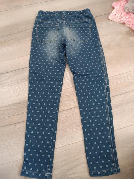 Riflové legíny pre dievčatá, 128