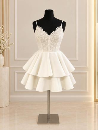 Elegantné biele spoločenské šaty, xs