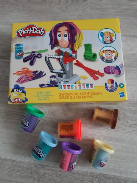 Play doh bláznivé kaderníctvo + 6x plastelína,