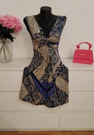 Boho šaty s paisley vzorom, s