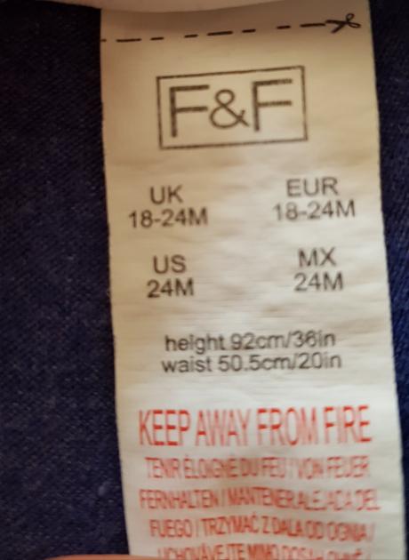 3/4 legínky, f&f,92