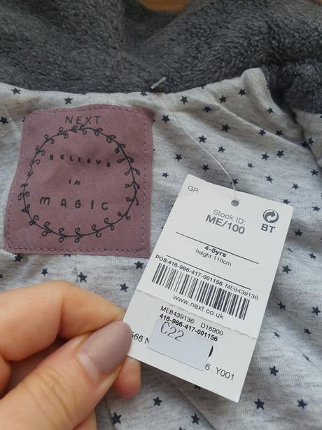 Flisovy podsity kabatik, next,110