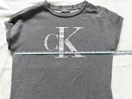 Calvin klein jeans šedé mikinové šaty/tunika veľko, calvin klein,m