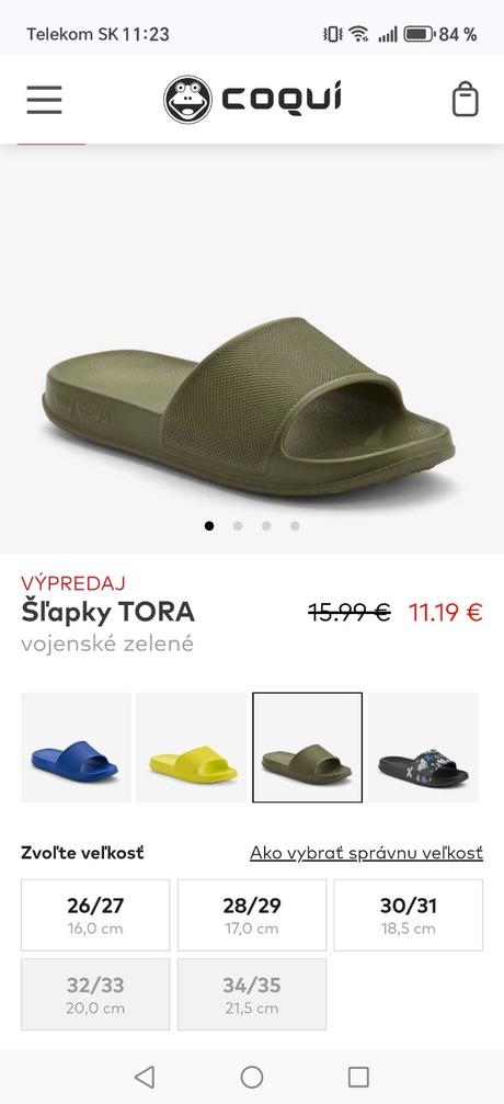 Šľapky coqui, coqui,34