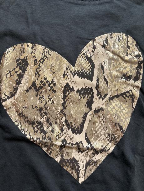 Tričko so zlatým srdcom 146/152, h&m,146