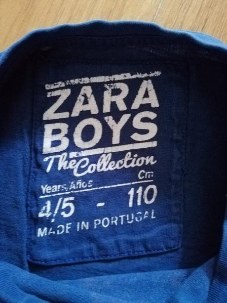 Modré tričko, zara,110