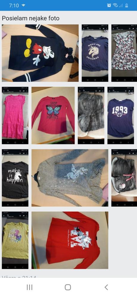 Balík oblečenia pre dievča, 158–170