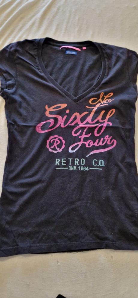 Tricko retro jeans, m