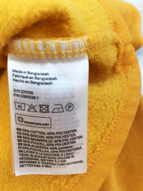 Top crop mikina, h&m,l